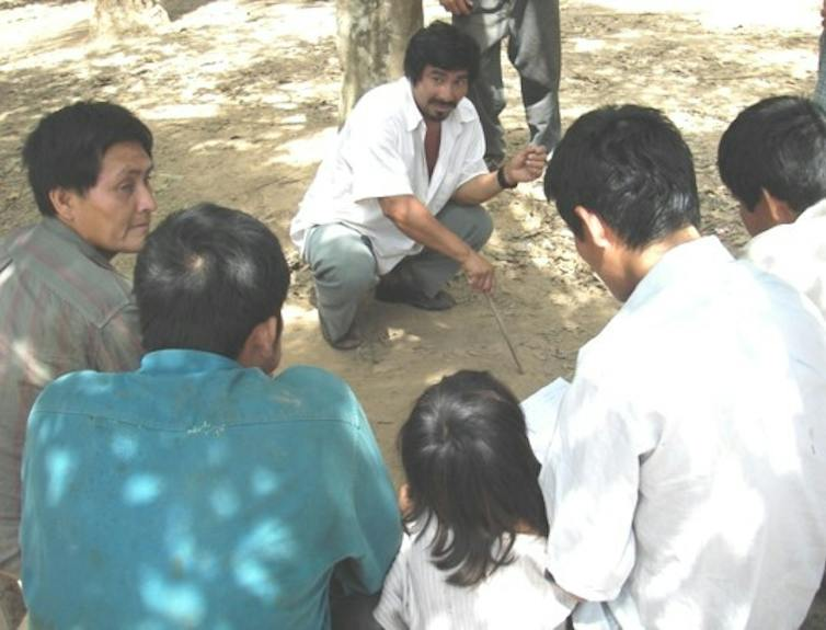 The Tsimane reach decisions through community deliberation. Some have more influential voices than others, but everyone has the opportunity to contribute.