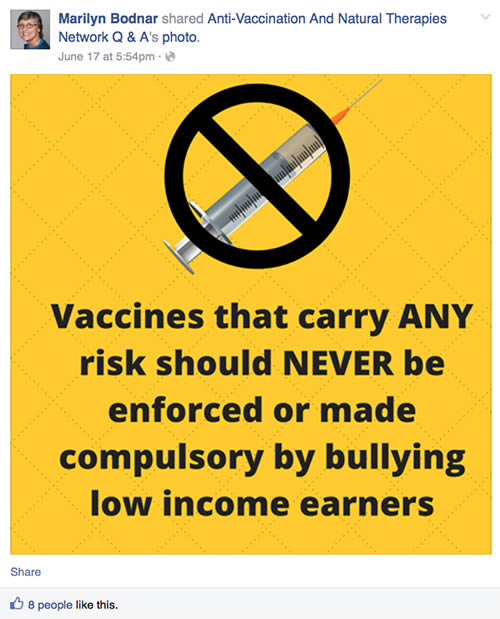 No compulsory vaccine