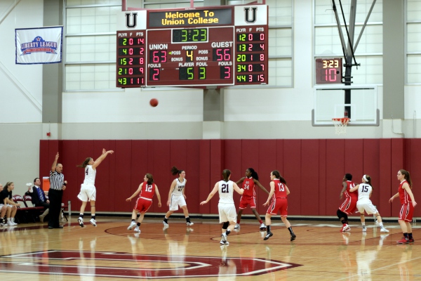 A jump shot late in the second half of the Union women's win over RPI/