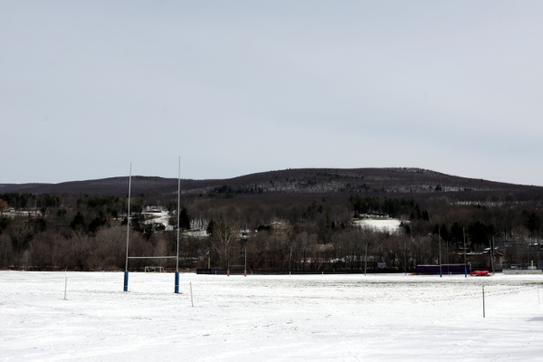 The rugby pitch on Cole Field.