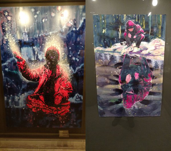 Two works by Armando Mariño from a show at the Rubin Museum.