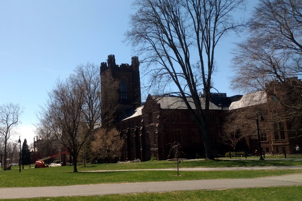 The central quad at Mount Holyoke College.