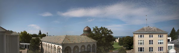 Panorama from the "porch" outside the Olin Science Center at Union College.