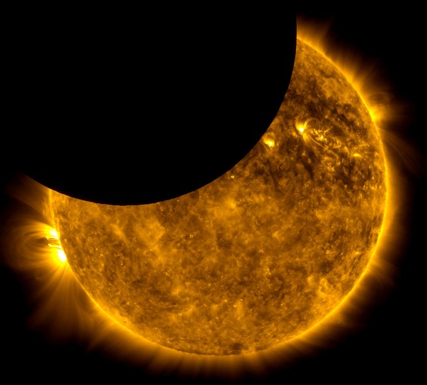 Partial eclipse from space