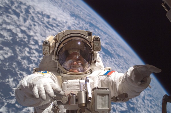 Fyodor Yurchikhin on a Spacewalk
