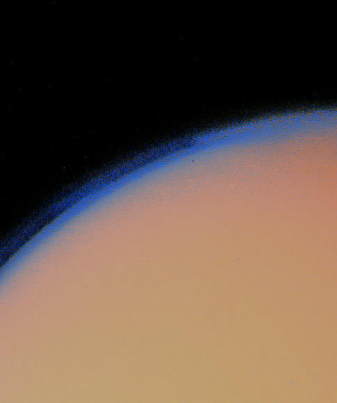 Titan from Voyager 1