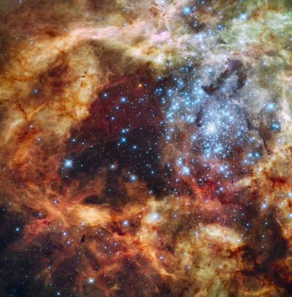 The R136 region of the Tarantula nebula