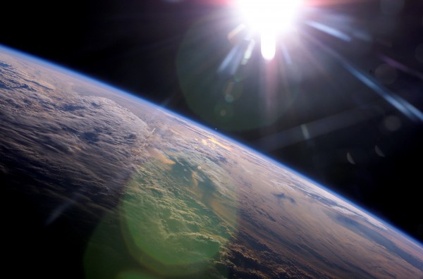 The Earth and Sun from the ISS