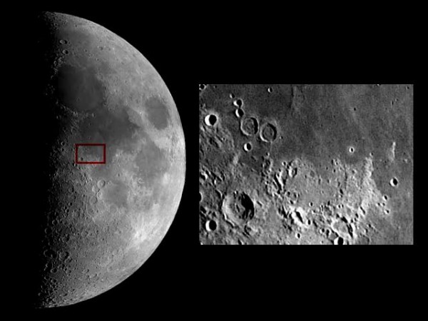 Moon and Apollo 11 landing site