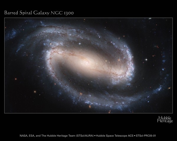 Great barred spiral galaxy NGC 1300