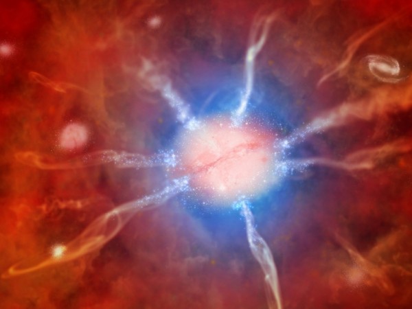Illustration of the Phoenix Cluster's core