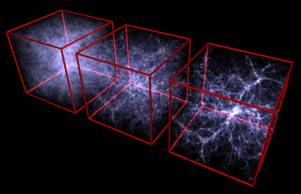 High resolution simulation of structure formation in the Universe
