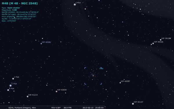 Image credit: me, using the free software Stellarium, http://stellarium.org/.