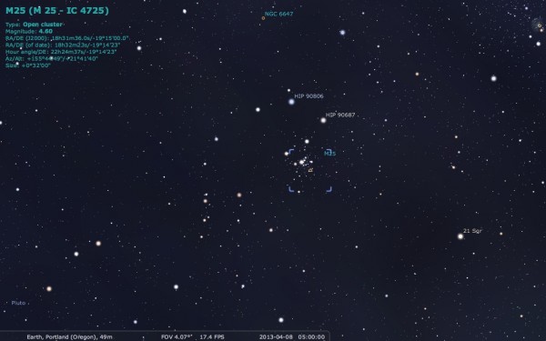 Image credit: me, using the free software Stellarium, from http://stellarium.org/.