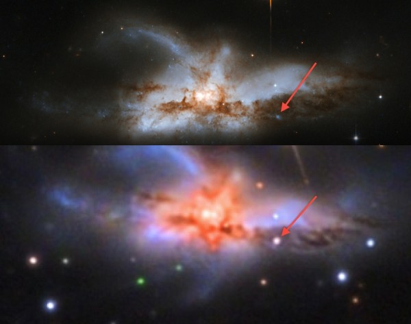Image credit: Adam Block/Mount Lemmon SkyCenter/University of Arizona (bottom), NASA / ESA / Hubble Heritage Team / A. Evans (top).
