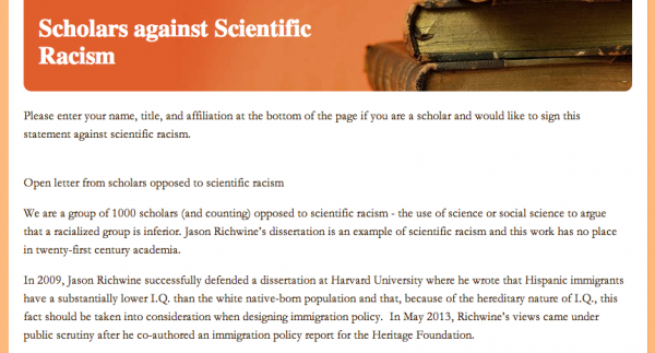 Image credit: Scholars Against Scientific Racism.