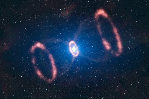 Image credit: ESO / L. Calçada, of the remnant of SN 1987a.