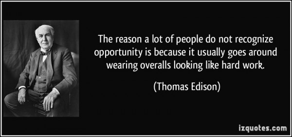 Image credit: http://izquotes.com/, quote by Thomas Edison.