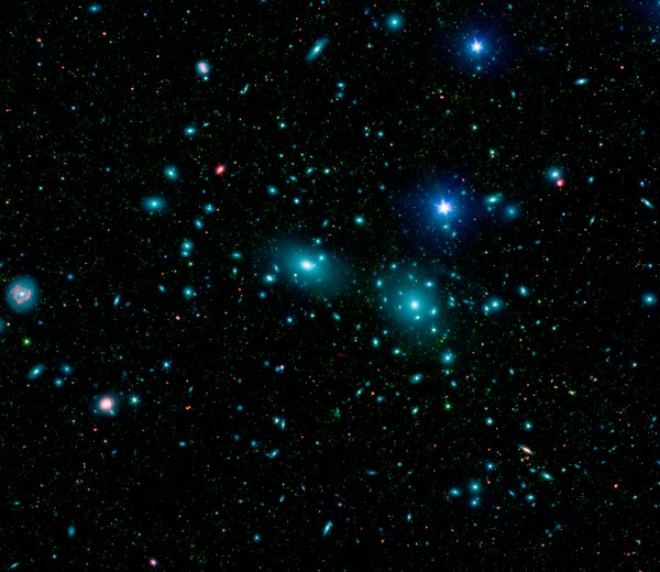 Image credit: NASA / Sloan Digital Sky Survey / Spitzer Space Telescope composite.