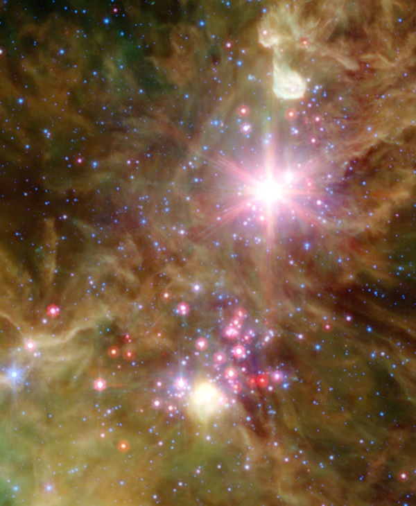 Image credit: NASA / JPL-Caltech / P.S. Teixeira (CfA), MIPS / IRAC.
