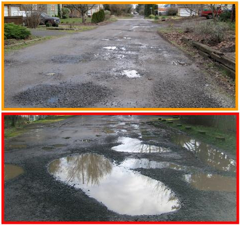 Image credit: Portland's "Roadway not improved" project.