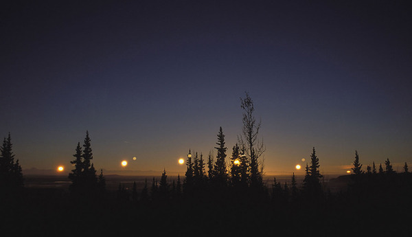 Image credit: Ken Tape, of the Winter Solstice at Fairbanks, Alaska.