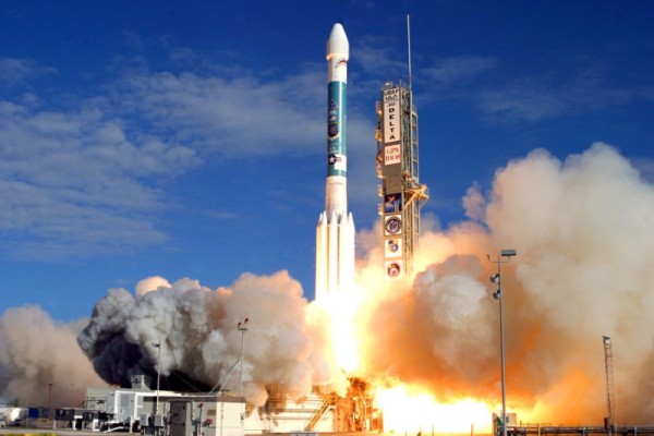 Image credit: Delta II rocket launch, public domain, via http://www.gps.gov/.