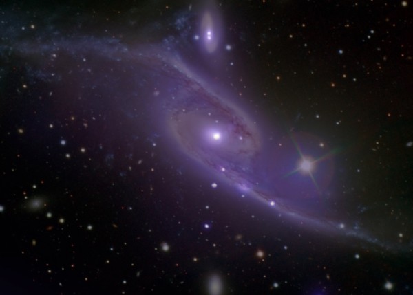 Image credit: Gemini Obsercatory / AURA / Sydney Girls High School Astronomy Club / T. Rector / A. R. Lopez-Sanchez (AAO) / Australian Gemini Office, composite with Chandra X-ray Observatory, stitching by me.