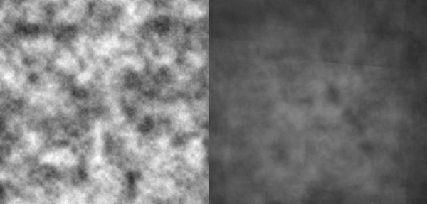 Image credit: Robby Kraft, via http://robbykraft.com/sfpc/index.php?controller=post&action=view&id_post=10, of a single generated noise image (L) and of the 47 averaged images (R) where faces were successfully detected.