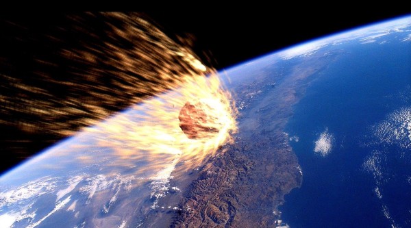 Image credit: Discovery channel recreation of an asteroid impacting Earth.