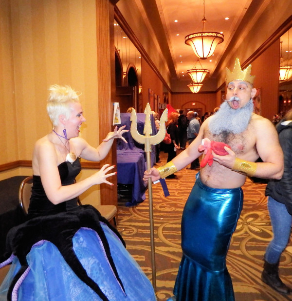 Image credit: photograph by Frank Tuttle of King Triton and Ursula the sea witch from the Little Mermaid at MidSouthCon 34.
