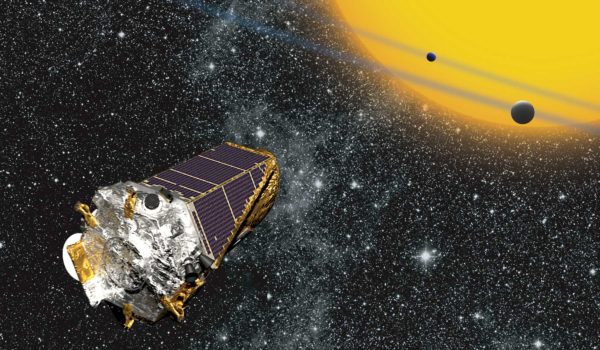 Illustration of the planet-finding space telescope, Kepler, from NASA. Image credit: NASA Ames/ W Stenzel.