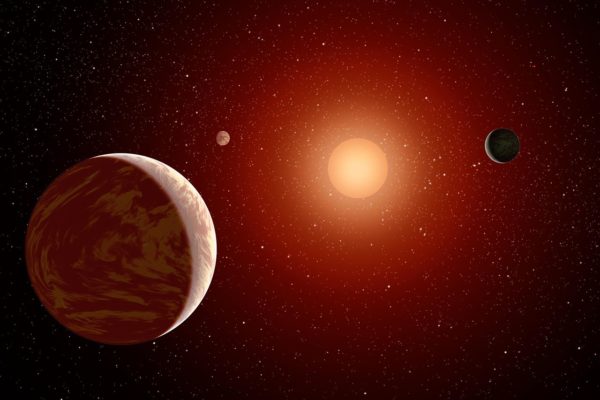All inner planets in a red dwarf system will be tidally locked, with one side always facing the star and one always facing away, with a “ring” of Earth-like habitability between the night and day sides. Image credit: NASA/JPL-Caltech.