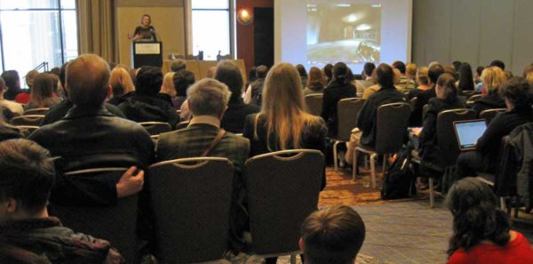 A brain science session at the 2014 AAAS meeting. Image credit: Nicky Penttila of the Dana Foundation.