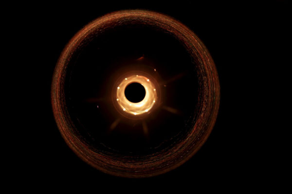 Information may come out of the black hole at early times, but the mechanism has not been uncovered. Image credit: Petr Kratochvil.