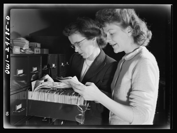Whether through libraries, archives, traditional media, the internet or other forms of new media, independent research can be informative, but only to a point. Image credit: Washington, D.C. OWI (Office of War Information) research workers / U.S. Government.