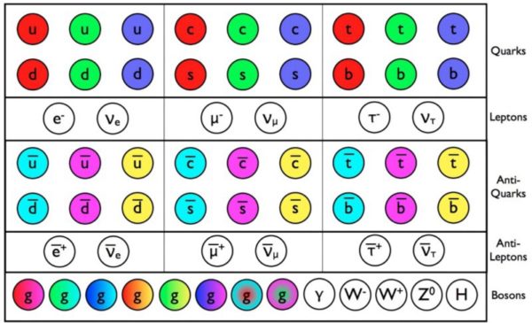 The known particles in the Standard Model. These are all the fundamental particles that have been directly discovered; the graviton, although undiscovered, would be a spin=2 boson. Image credit: E. Siegel.